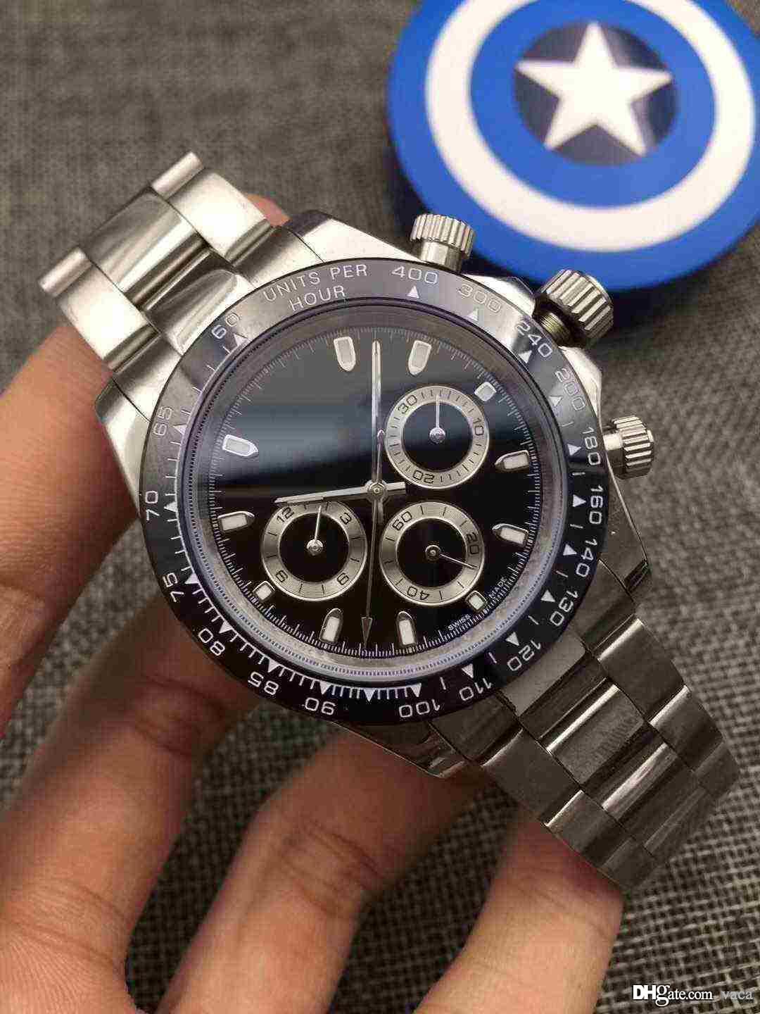 

Asian 2813 automatic movement without chronograph function DTONA watch 40mm luxury high quality designer luxury sports watch, 20