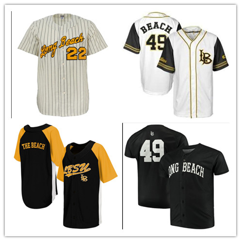 

Custom NCAA Long Beach State 49er Colosseum Batter Up Baseball Men Women Youth Any Number Name Stitched Baseball Jerseys S-4XL, Custom any name number
