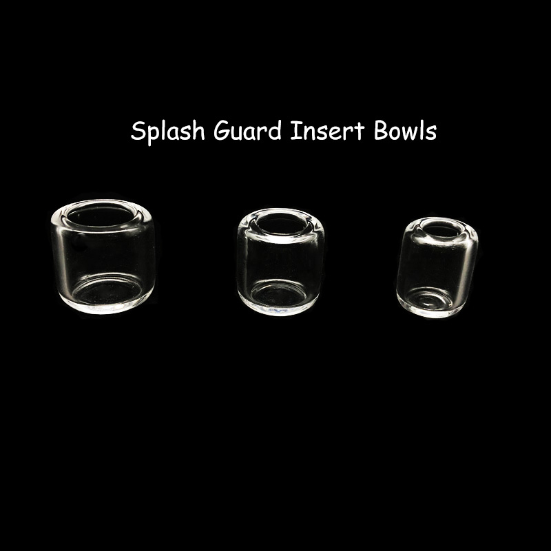 

New Style 15mm 18mm 20mm Splash Guard Quartz Insert Bowl Suitfor Beveled Edge Flat Top Quartz Banger Nails Glass Water Bongs