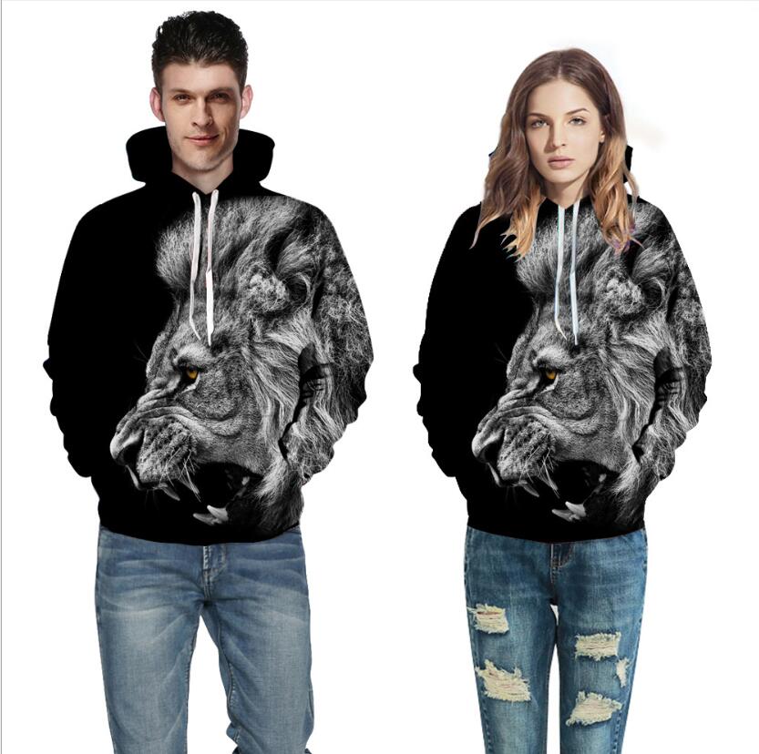 Sweat à capuche de marque pour hommes et femmes automne mode 3D Animal imprimé Pulls à capuche Sweats Designer Street Style Hoodies