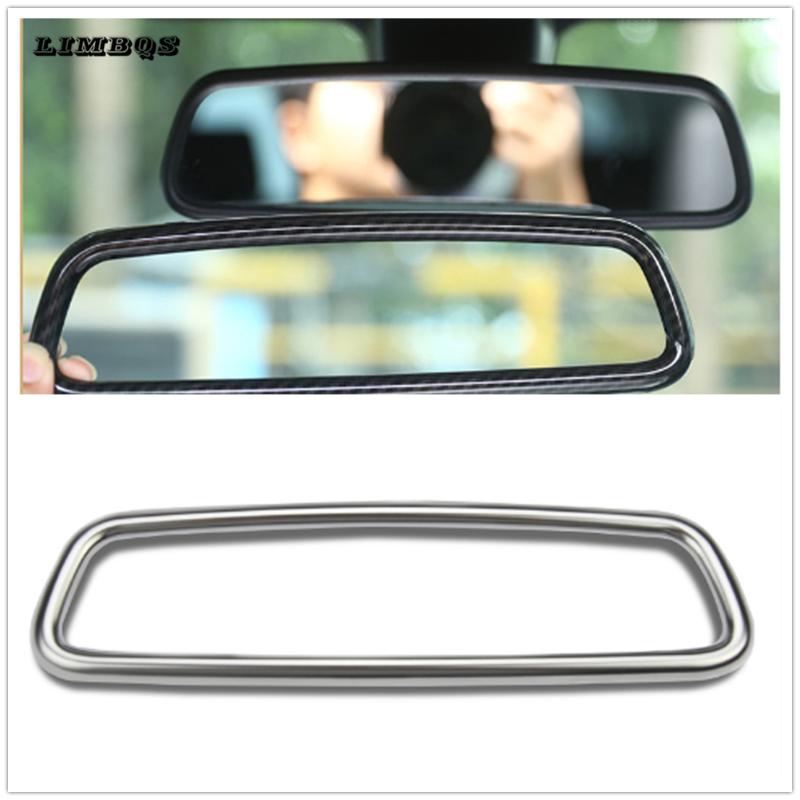 

For 3 4 Series X3 X5 X6 F15 F16 F25 F30 F31 F34 F32 F33 F36 E70 ABS Chrome Interior Rearview Mirror Frame Cover Trim Sticker
