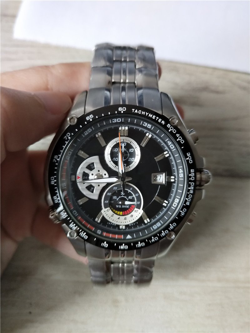 Hot sale sport style man watch quartz stopwatch watch chronograph watches stainless steel watchcase cs01-image-545626731