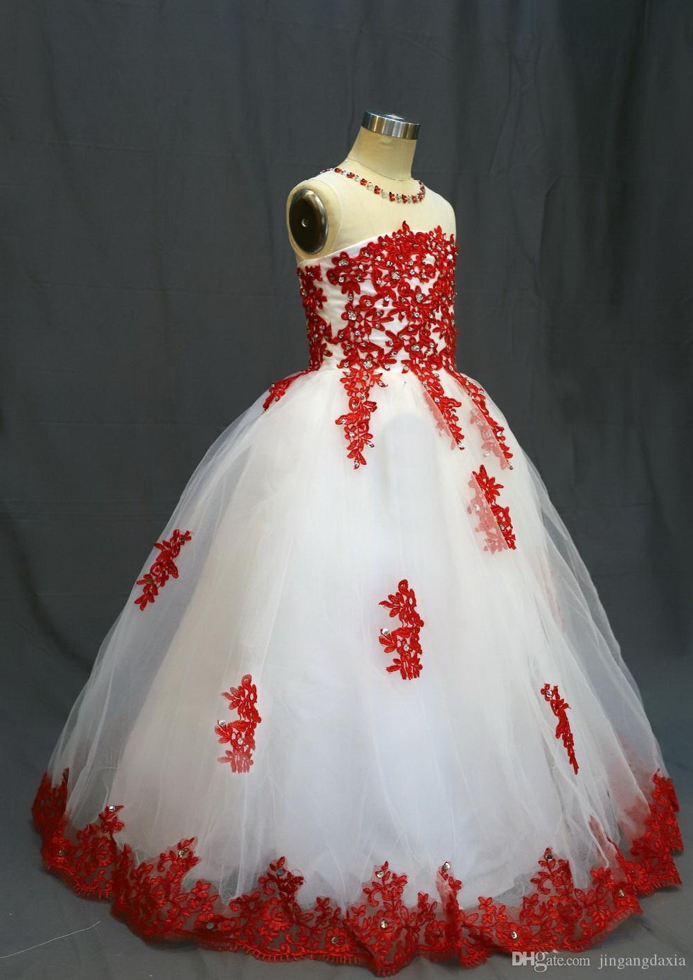 peach gown for flower girl