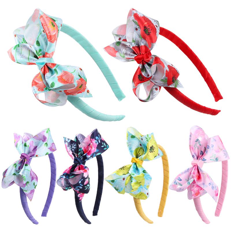 

Cute Girl Headband Bows Flower Headband Kids Sweet Head Hoop Party Girls Hair Hoop Boutique Tiara Children Hair Accessories, 03 bow hair band