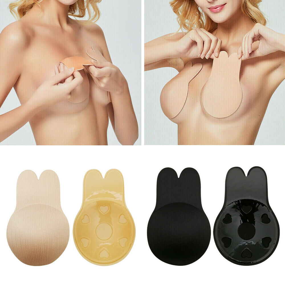 

Fashion Strapless Adhesive Bra Women Invisible Bra Backless Silicone Stick On Push Up Invisible Pad Enhancers Push Up Bra