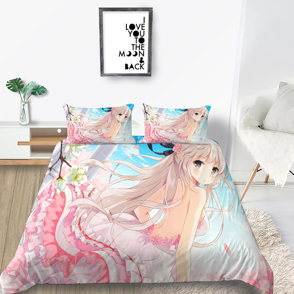 

Hot Sale Bedding Set Anime Girl Sexy Beautiful 3D Duvet Cover Japanese  Single King Double Twin Full Bed Set With Pillowcase 3pcs