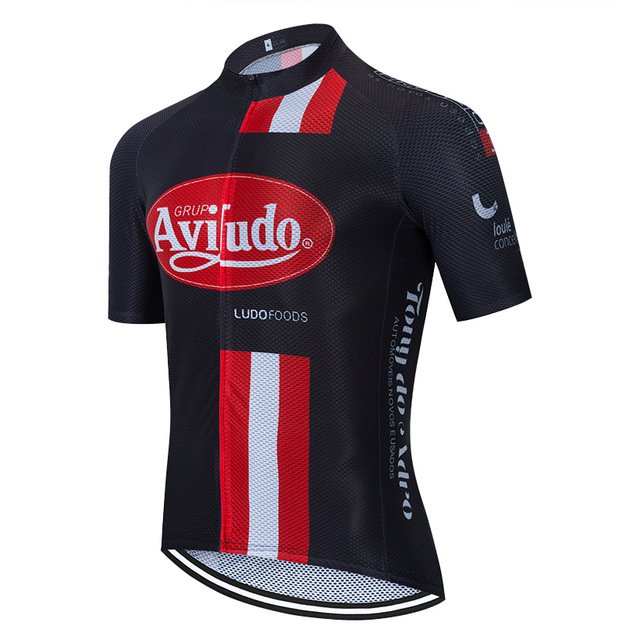 Tour De France 2020 Pro Team AVILUDO Cycling Jersey bicycle Clothing Summer Breathable MTB Jersey Ropa Ciclismo-image-545396375