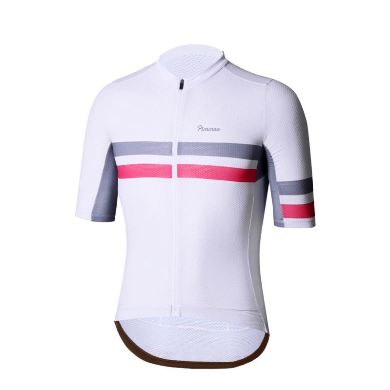 

pimmer 2020 summer PRO TEAM Lightweight mesh cycling jersey short sleeve cycling wear for hottest days ride, Red