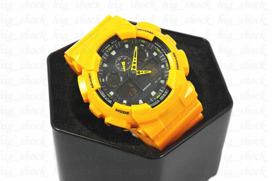 

classic yellow brand men's sports digital wristwatch, Sport reloj hombre Army Military relogio masculino Casual hours, Yellow no box