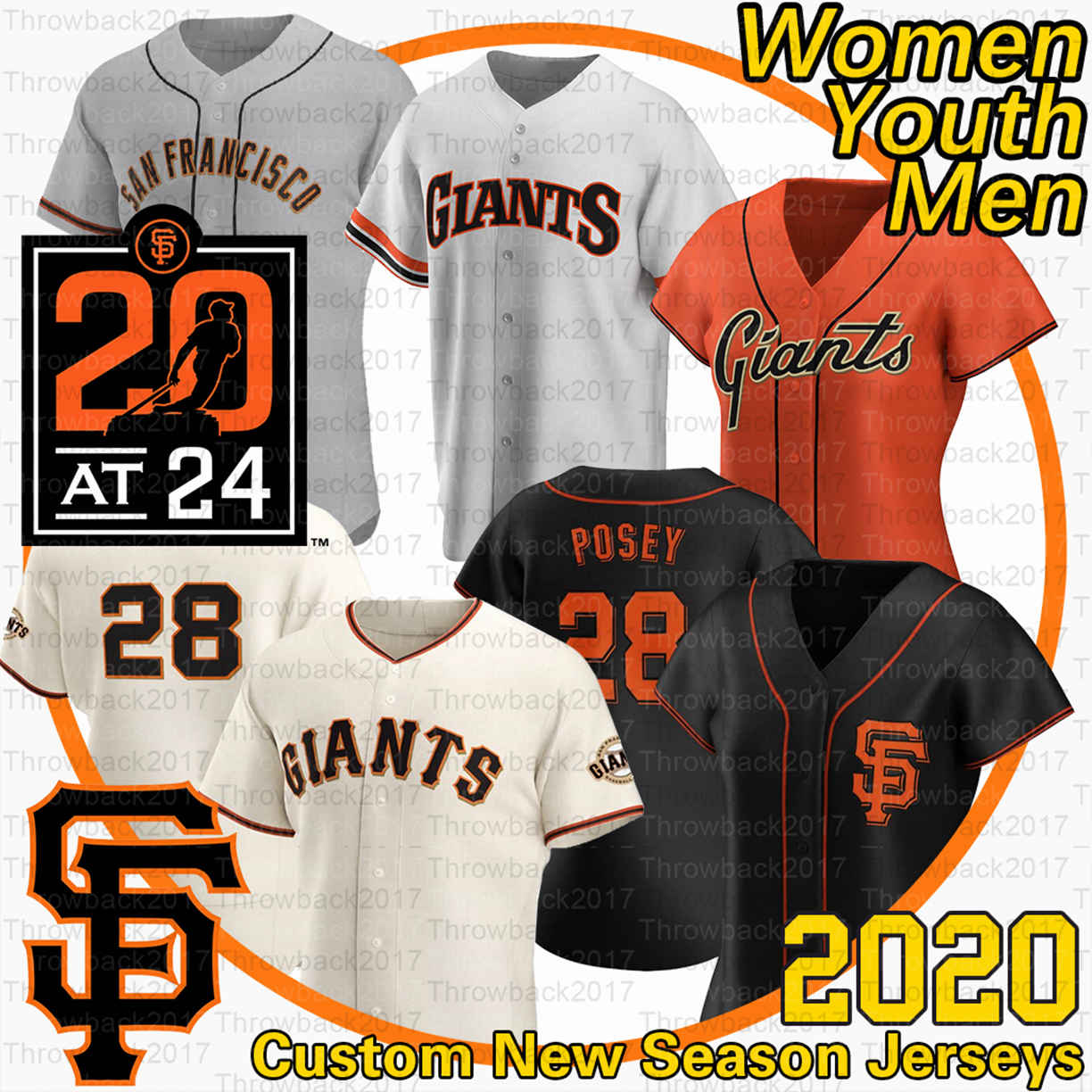 

San Francisco Buster Posey Jersey 1 Kevin Pillar 5 Mike Yastrzemski 10 Evan Longoria 9 Brandon Belt Pablo Sandoval 2020 Season Jerseys, Blue;black