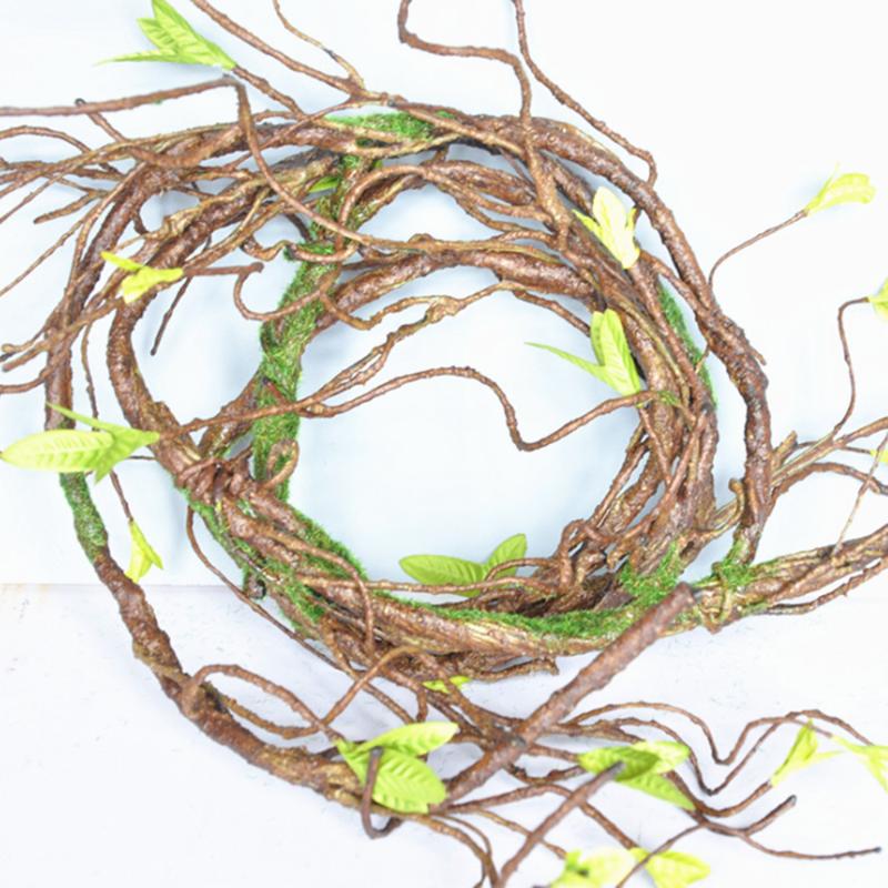 

New 90Cm Real Touch Fake Tree Branches Rattan Artificial Flower Vine Wreath Scrapbooking For Home Hotel Wedding Diy Decoration, S 8mm
