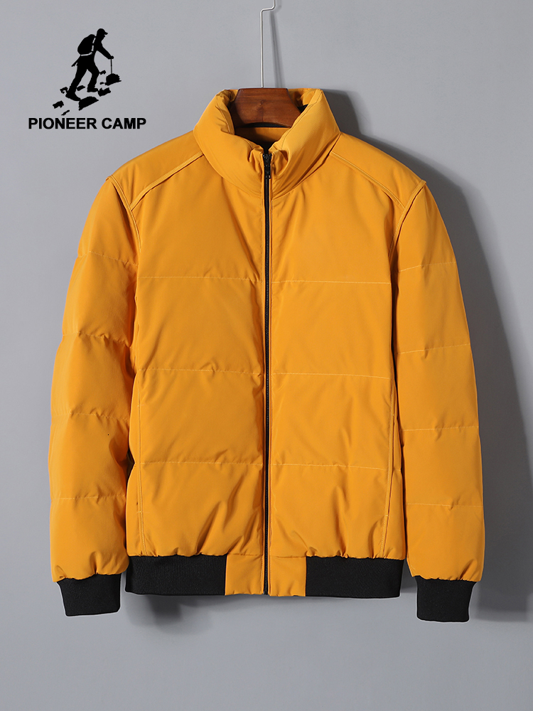 

Pioneer Camp 2019 New Down Jacket For Men Short Winter Coat Anorak Thick Letter Print Parkas Men Down Jacket AYR908240, Black