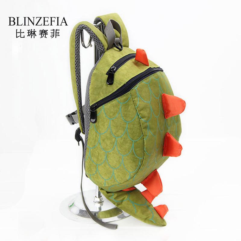 

New 2020 Children Cute Korean Dragon Shape Polyster Backpack Schoolbag Free Shipping BZ5003, Blue