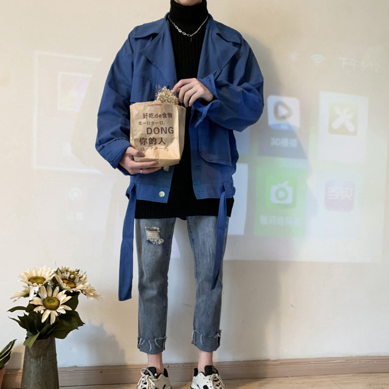 

2019 Autumn And Winter New Korean Version Of The Loose Fashion Trend Cotton Solid Color Denim Jacket Streetwear, Black