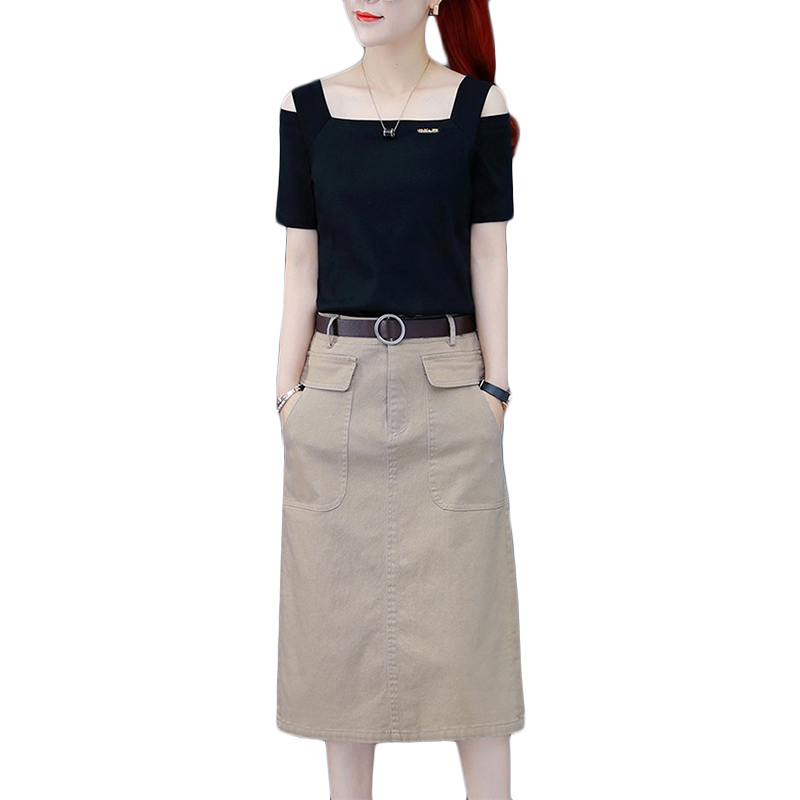 

Women' Shirt Dresses Summer Sweet Party Dresses Two Piece Set Female Elegant Floral Vestidos Office Clothing, Beige