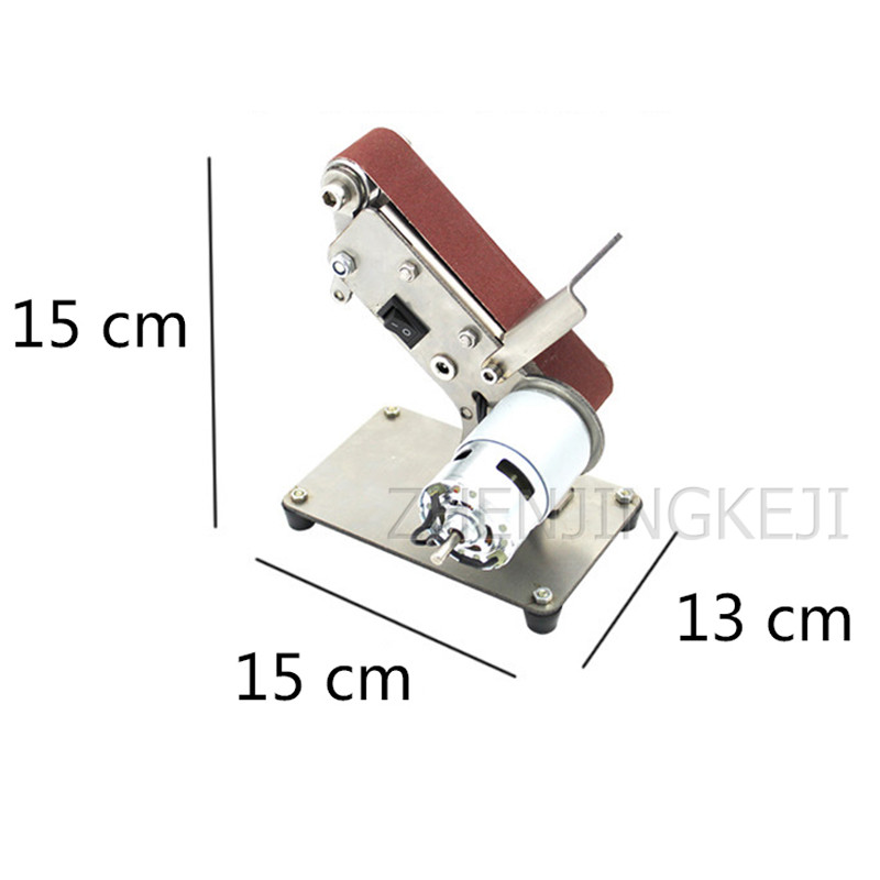 

Miniature Abrasive Belt Machine Sander Belt Grinder Polisher Home Electric Woodworking Polishing Grinding Sanding Machine Tools