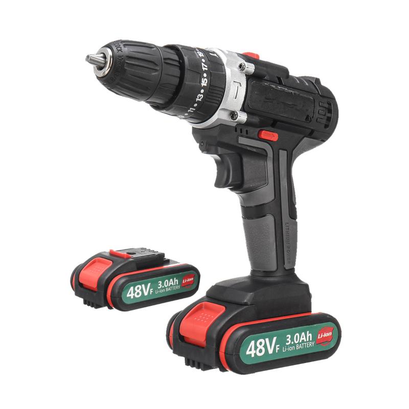 

48VF Power Tools Home Cordless Electric Screwdriver Mini Electric Drill Multi-Function Lithium-Ion Rechargeable Drill