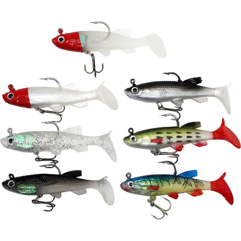 

Mixed 7 Color 9cm 14g Jigs Fishing Hooks Fishhooks 6# Hook Soft Baits & Lures Artificial Bait Pesca Fishing Tackle Accessories