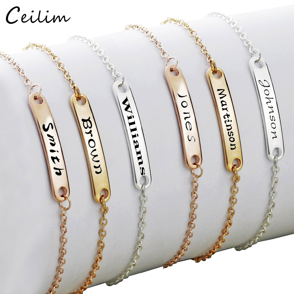 

Custom Stainless Steel Bracelet Girl Boy Personalized Adjustable Child ID Bracelet Birthday Gifts Can Custom Name ID Initial Charm Bracelet