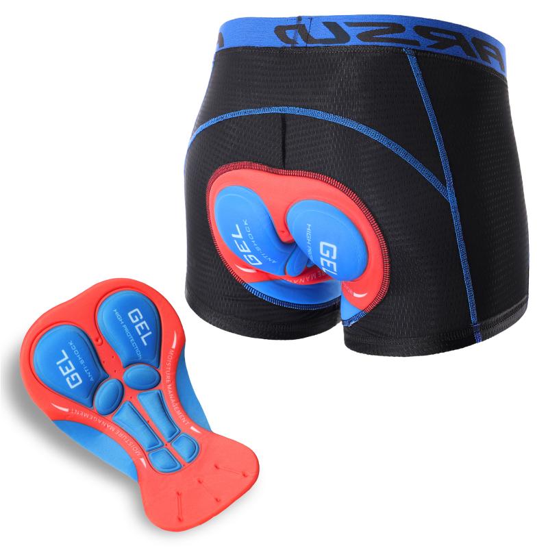 

2020 Cycling Underwear Men Bicycle Mountain MTB Shorts Pro 5D Gel Pad Shockproof Cycling Underpant Sports Gel Bike Underwear, 001 sponge