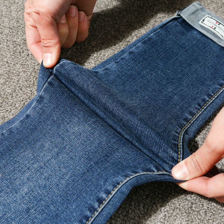 elastic cuff jeans womens