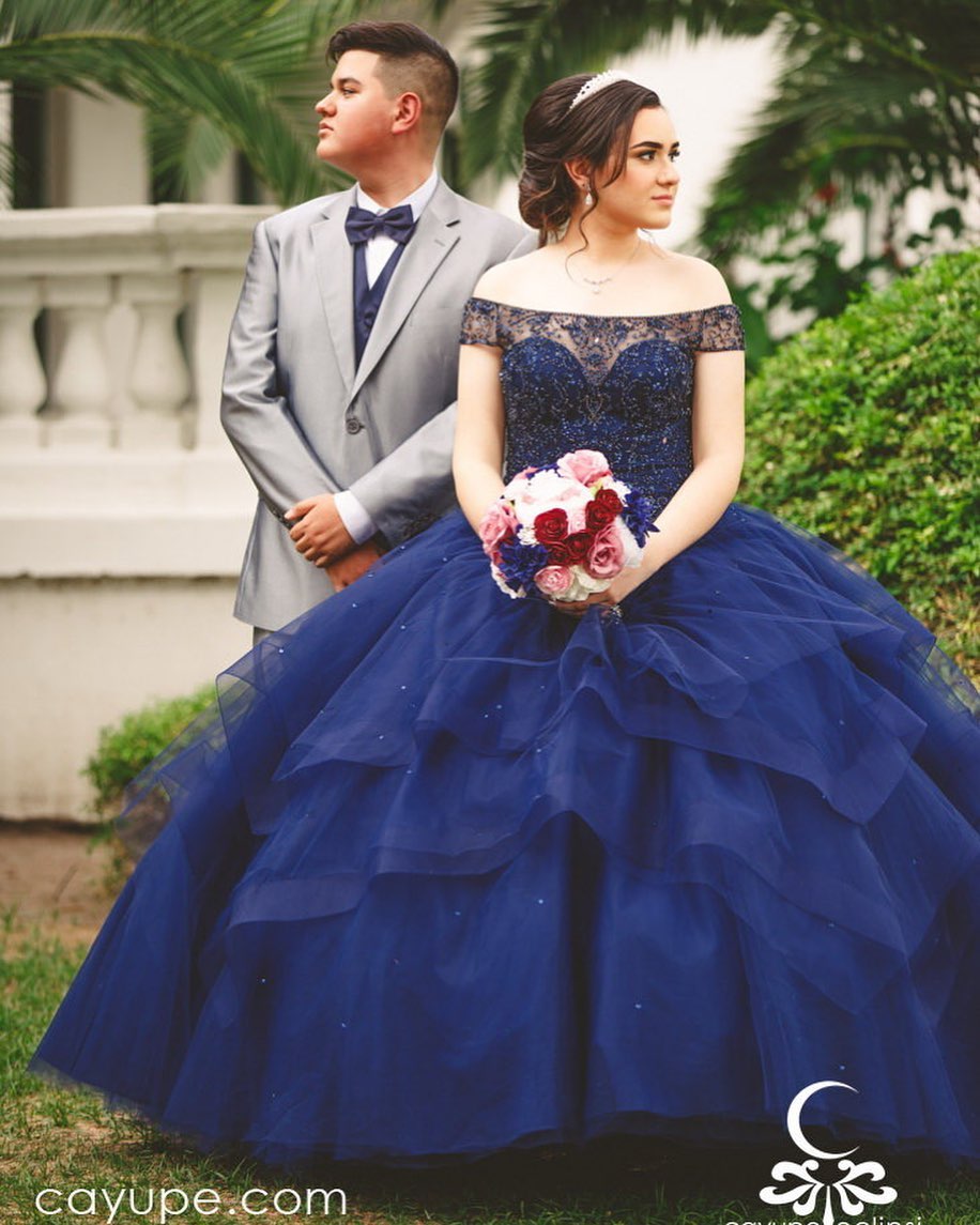 

Royal Blue Lace Beaded Quinceanera Prom Dresses Sexy Ball Gown Bateau Tulle Evening Party Sweet 16 Dress ZJ108, Red