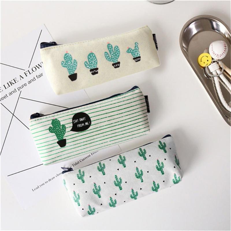 

Cute Plants Stationery Pencil Pen Case Cosmetic Makeup Bag Zipper Pouch Case#p30, Black