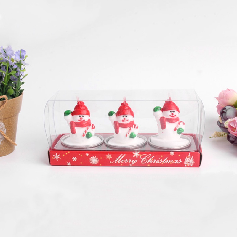 

Hot Christmas Candles Handmade Decorative Tealight for Home Hotel Party Wedding Decor Santa Claus/Snowman Tree Ornaments