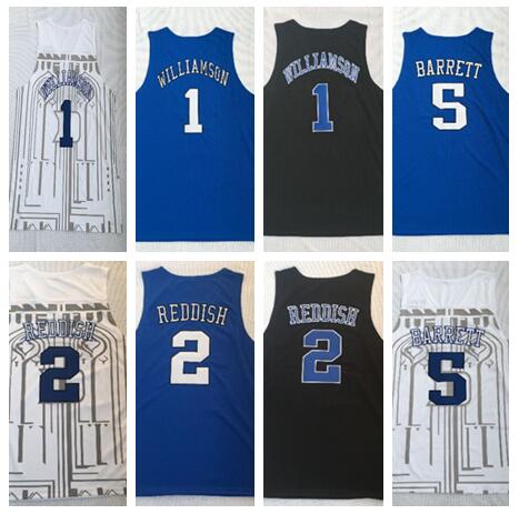 

wholesale Duke College 2019 Basketball jerseys 5 BARRETT 2 REDDISH 1 WILLIAMSON 14 Ingram 35 Bagley III Trainers online store for sale, 2 reddish blue