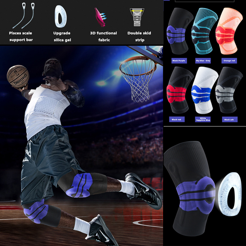 

Knee Support Compression Sleeve Brace Climb Support Knee Pad Brace Sleeve Joint Protect Soft Padded Breathable Run Sports, White