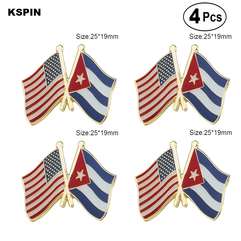Insignia Pin de Solapa de bandera de Cuba-xomtp 012