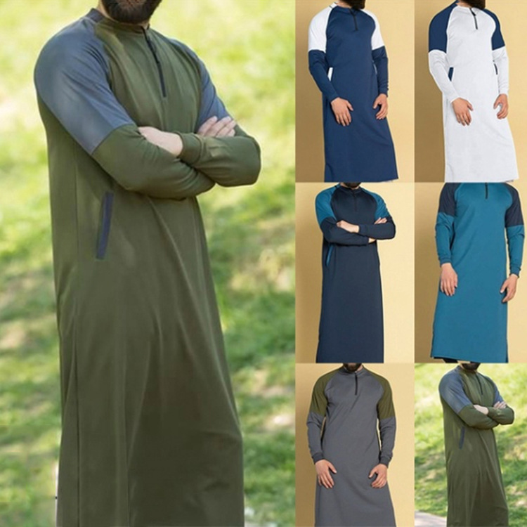 

Muslim Dress Men Kraft Station Middle East Pakistan Saudi Arabia Abaya Dubai Mens Clothing Muslim Robe
