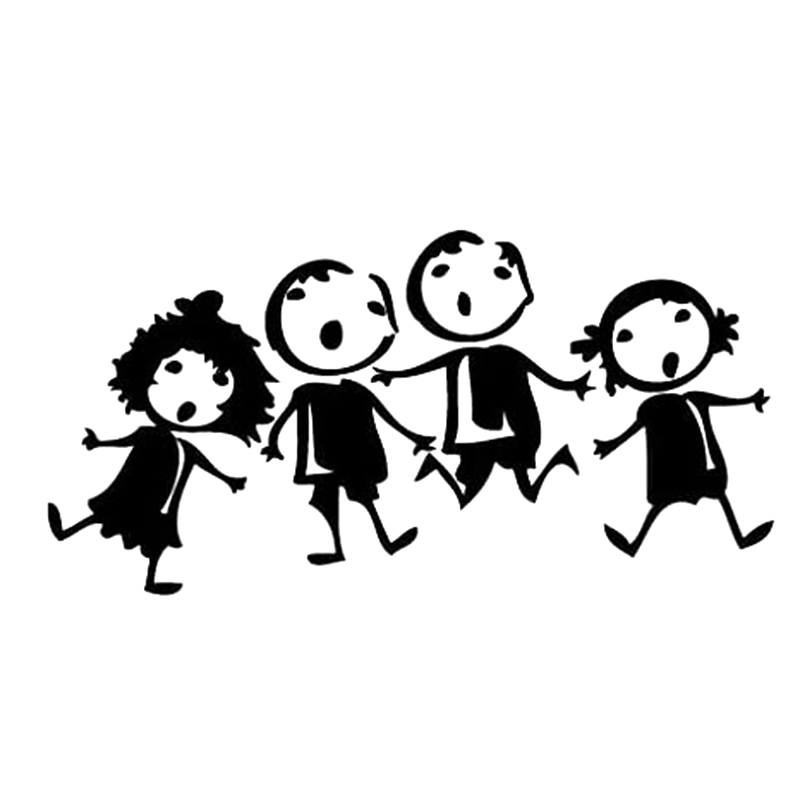 

16*8cm Kids songs-cartoon decal vinyl stickers Funny Car Window Bumper Novelty JDM Drift Vinyl Decal Sticker, Color