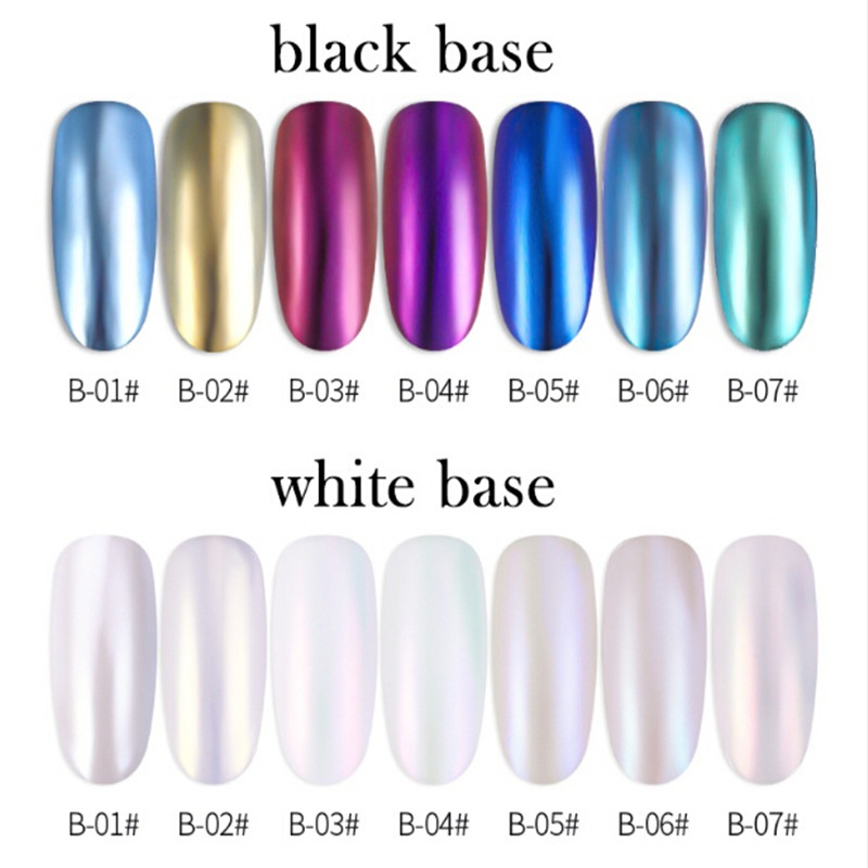 

Chrome Pearl Shell Powder Nail Art Glitter Pigment Powder Shiny Long Lasting Manicure Nail Tip Decoration Gel Polish Dust F570