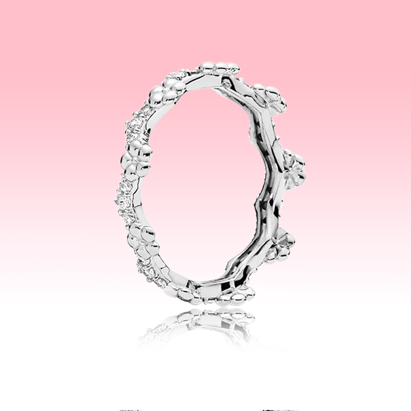 

New arrival Flower Crown Ring authentic 925 Sterling Silver summer Jewelry for Pandora Women Mens Couple Rings set with Original box