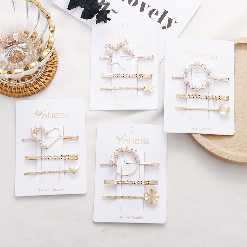 

1 Set Elegant Pearl Hair Clips for Women Hair Barrette Fashion Girls Hairpins Alloy Barrettes Trendy Styling Accessories