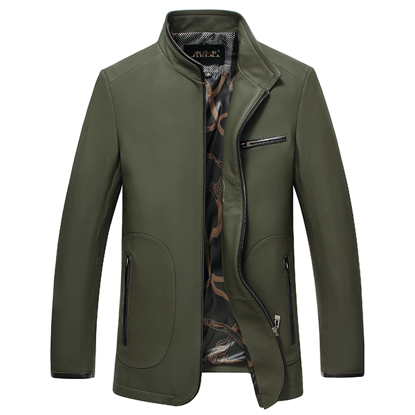 

for Genuine Leather Sheepskin Spring Autumn Jacket Men Streetwear Blazer Coat Plus Size Chaqueta JLK27702 MY2882, Blue