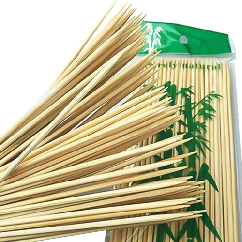 

25cm*2.5MM length Disposable Bamboos BBQ Tools Sticks Barbecue Natural Bamboo Skewers for Barbeque Shish Kabob Indoor Outdoor Grill, Photo show