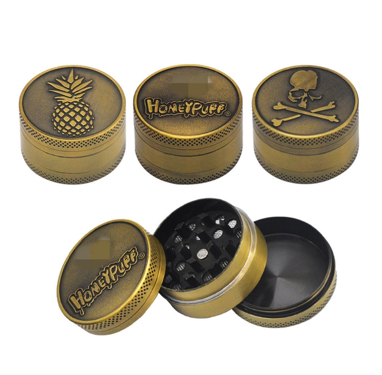 

Bronze Brass 40mm 3 Pieces Grinder smoking Tool Accessories Zinc Alloy Grinder Crusher Spice Herb Metal Grinders