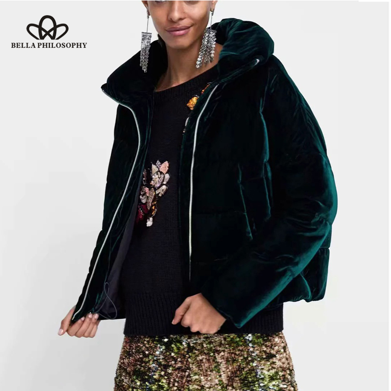 

Bella Philosophy 2018 Winter Thick Worm Solid Faux Fur Women Coat Short Velvent Parka Padded Flannel Outwear Velour Jacket, Ja015asg1