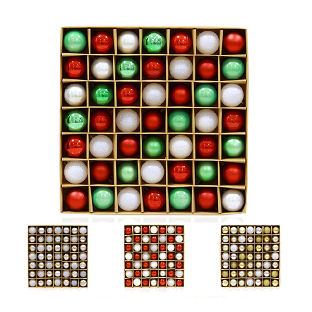 

3CM Christmas tree decoration pendant 49 hanging pieces holiday home decoration jewelry