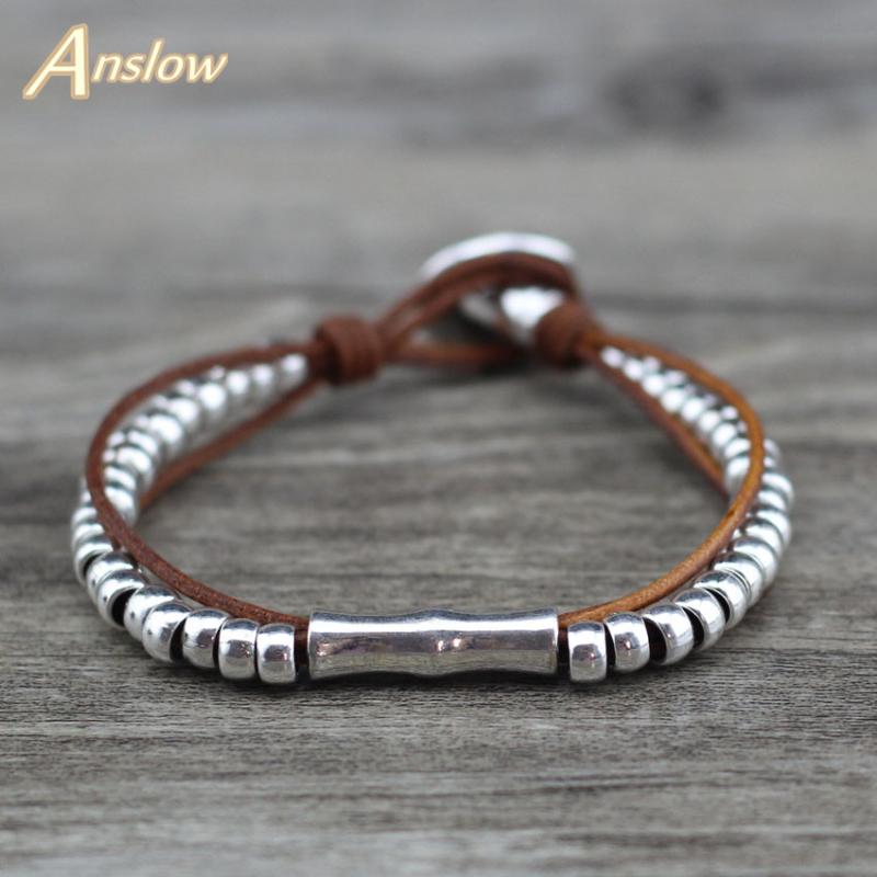 

Anslow Top Quality Fashion Jewelry New Arrivals Design Vintage Simple Bracelets For Lady Female Men Unisex LOW0716LB