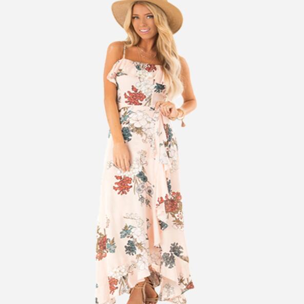 

33 Women's Jumpsuits,Casual Dresses, Rompers skirt floral dress with sleeveless dresses nuevo estilo vestido para chicas mujeres wt19, As pic
