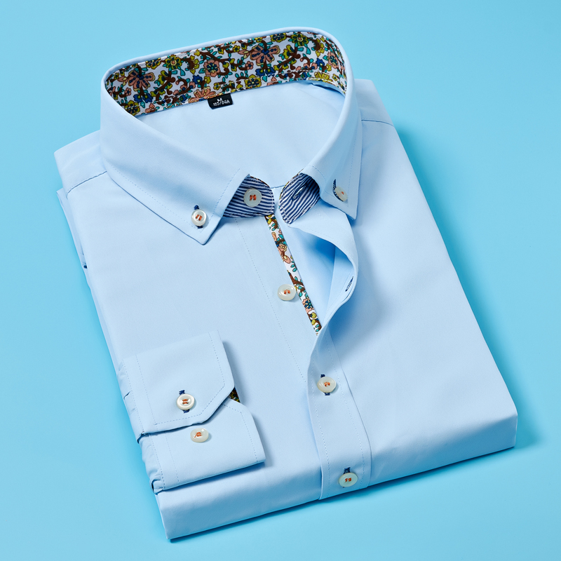 

2019 New Fashion Men Clothes Slim Fit Men Long Sleeve Shirt Without Pocket Classical Male Shirts Formal Business Shirt, White