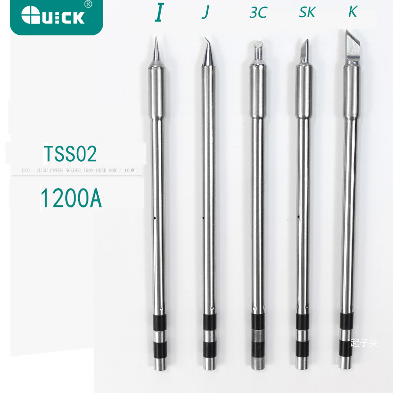 

Original QUICK TS1200A Lead Free Solder Iron Tip Handle welding pen tools TSS02 Electric soldering iron head
