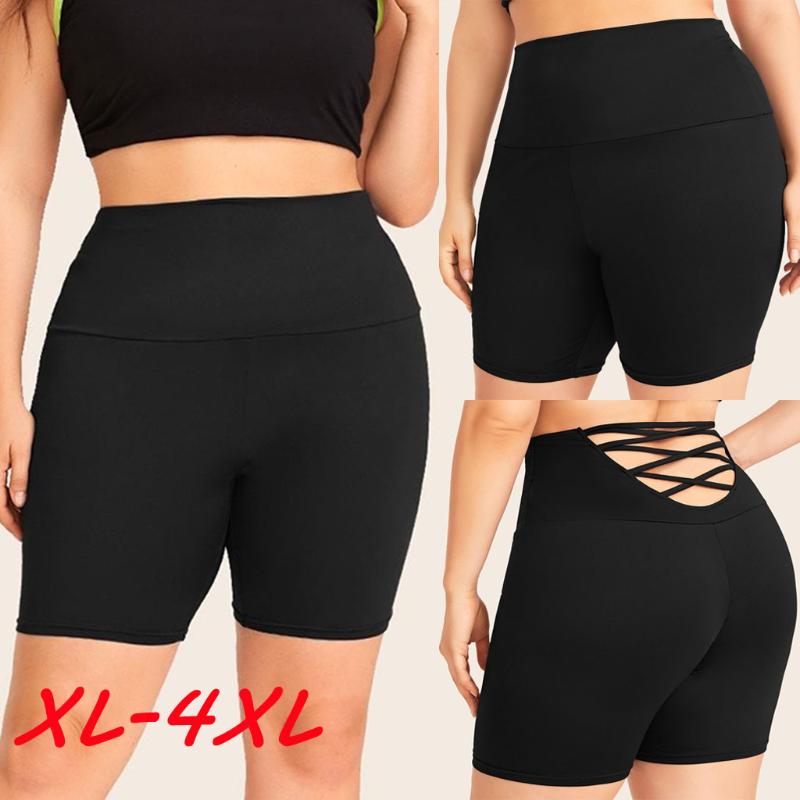 

Fitness Running Shorts Women Elastic High Waist Leggings Sports Shorts Yoga compression hollow out sexy Workout Gym, As pic