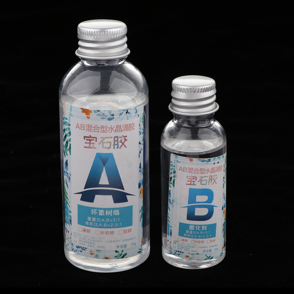 

8x diy hard type resin crystal clear glue curing epoxy resin materials for jewelry making, handmade craft 1:1 & 1:3