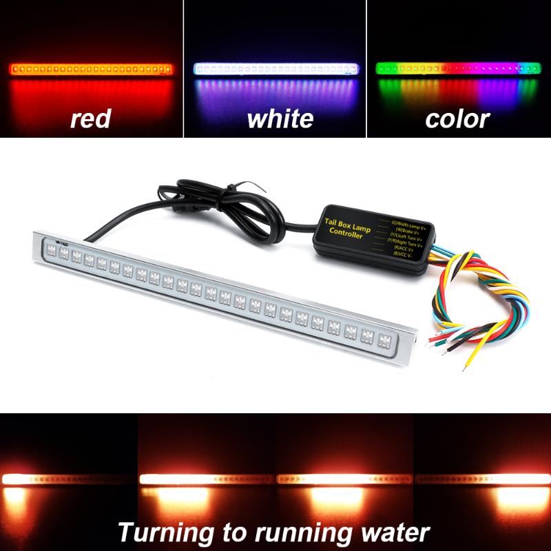

Universal 12V 24 SMD LED Car License Plate Light Auto Waterproof Exterior 1200Lm Follow Colorfull Lamp Decal Lighting, As pic