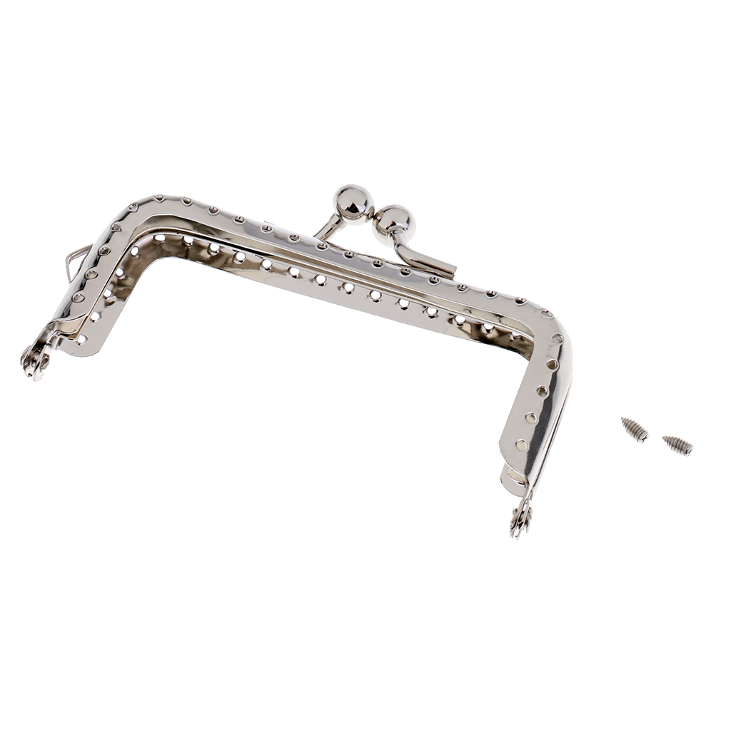 

silver metal bag purse frame kiss clasps lock for purse making bag accessories 8.5cm, Black