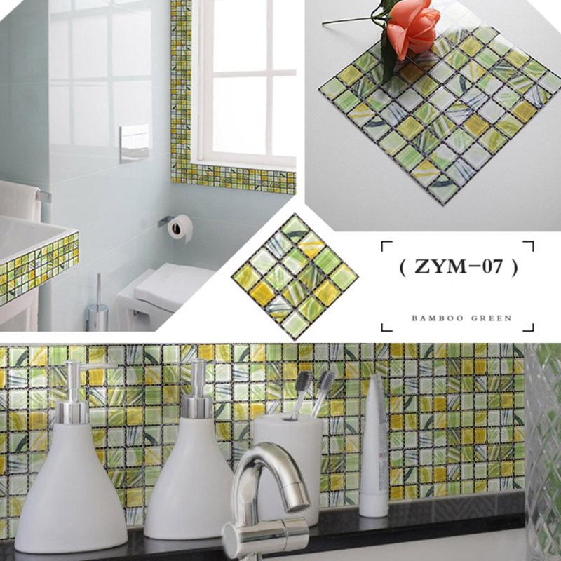 UK 1PC Kitchen Waterproof Anti-Oil Tile Decal Wall Sticker Wallpaper 45*200cm